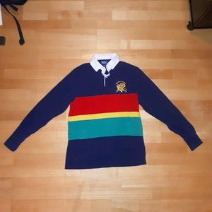 Polo by Ralph Lauren Vintage Rugby Shirt Multicolor Long Sleeve Small